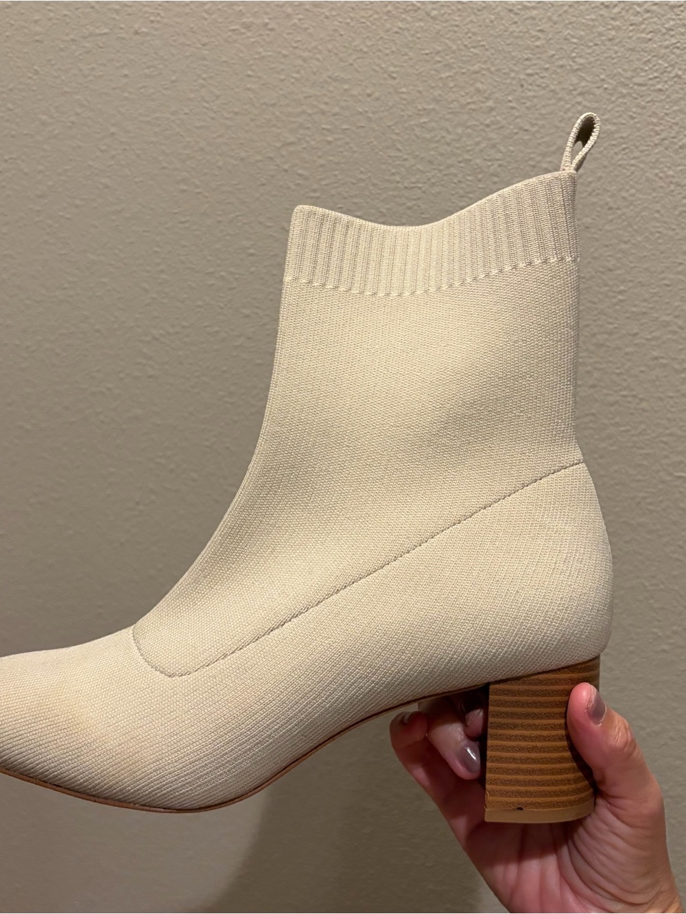 Quince Eco Knit Heeled Bootie - Picture 6 of 7